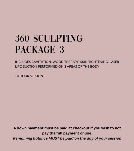 360 Scuplpting Package (3 AREAS)
